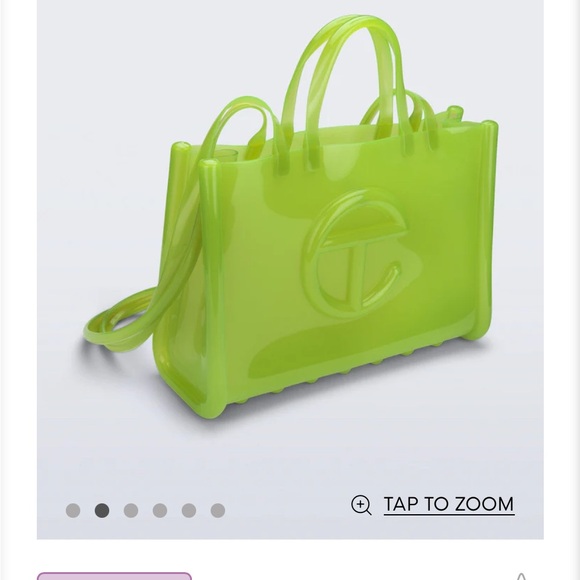 Melissa  X TELFAR collab
 large green Jelly shopper - Picture 3 of 16
